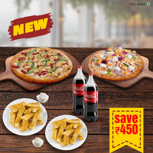 Tandoori Lover(Med) + English Feast(Med) + (2) Garlic Sticks + (2) Coke (750ml)