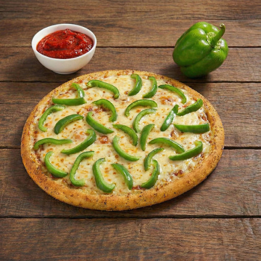 Cheesy Capsicum Pizza